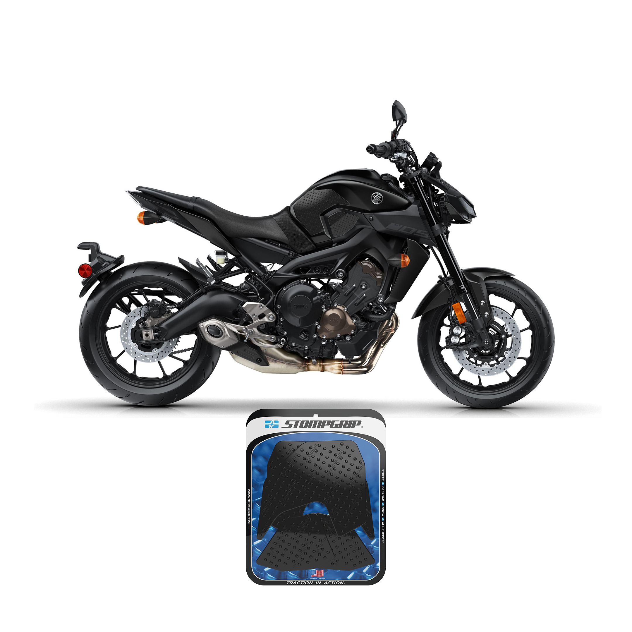 Stompgrip - Yamaha FZ-09 14-17 Tank Grips (0092)