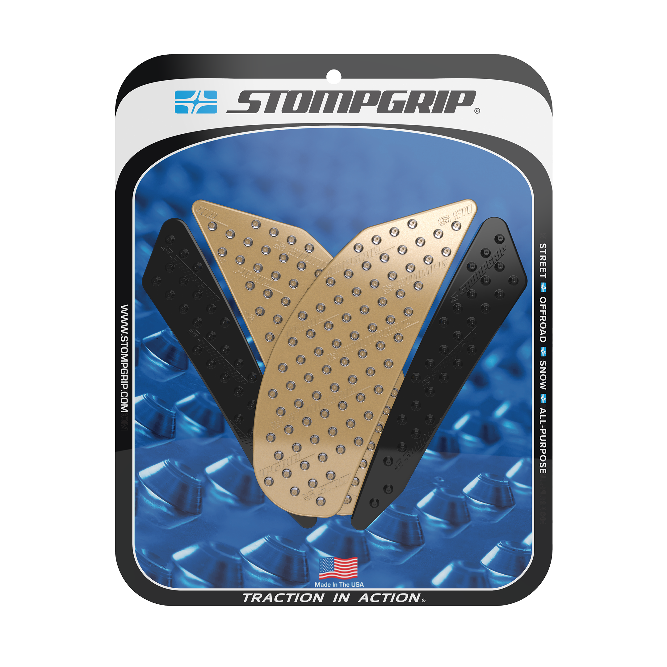 STOMPGRIP YZF-R6 08-16 タンクパッド Stompgrip - Yamaha YZF-R6 08-16 Tank Grips (0010)