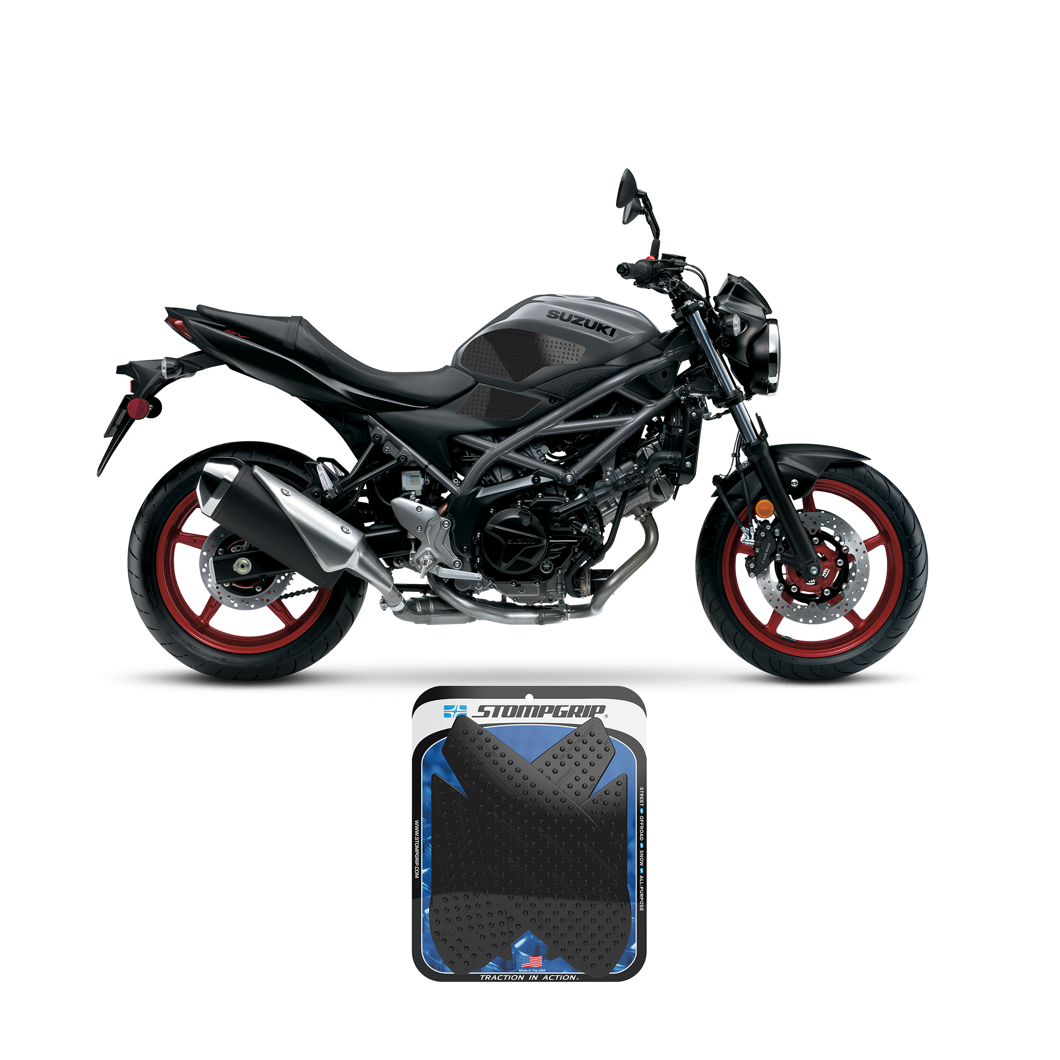 Stompgrip - Suzuki SV650 16-25 Tank Grips (0136)