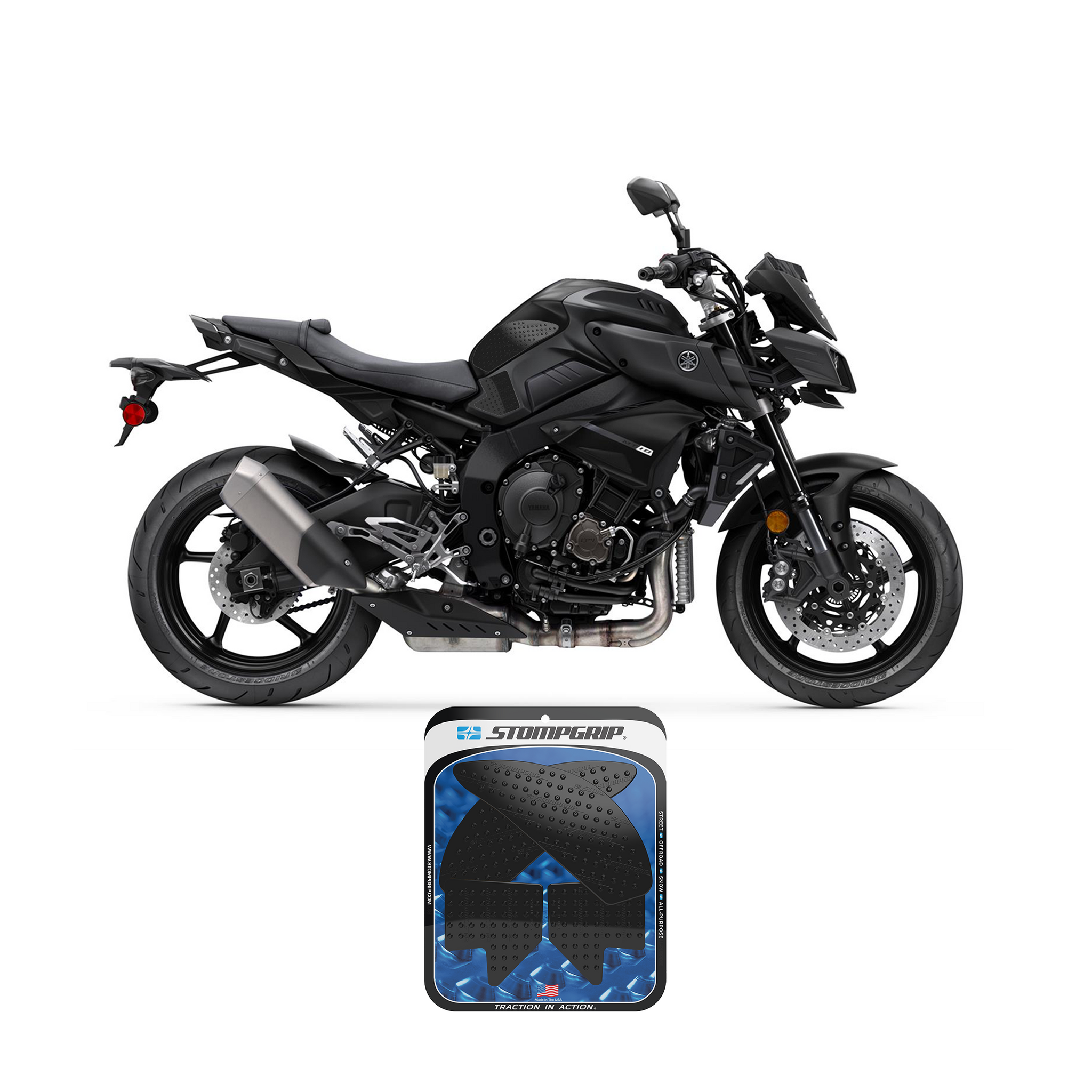 Stompgrip - Yamaha FZ-10 / MT-10 17-21 Tank Grips (0138) Stompgrip - Yamaha FZ-10 / MT-10 17-21 Tank Grips (0138)