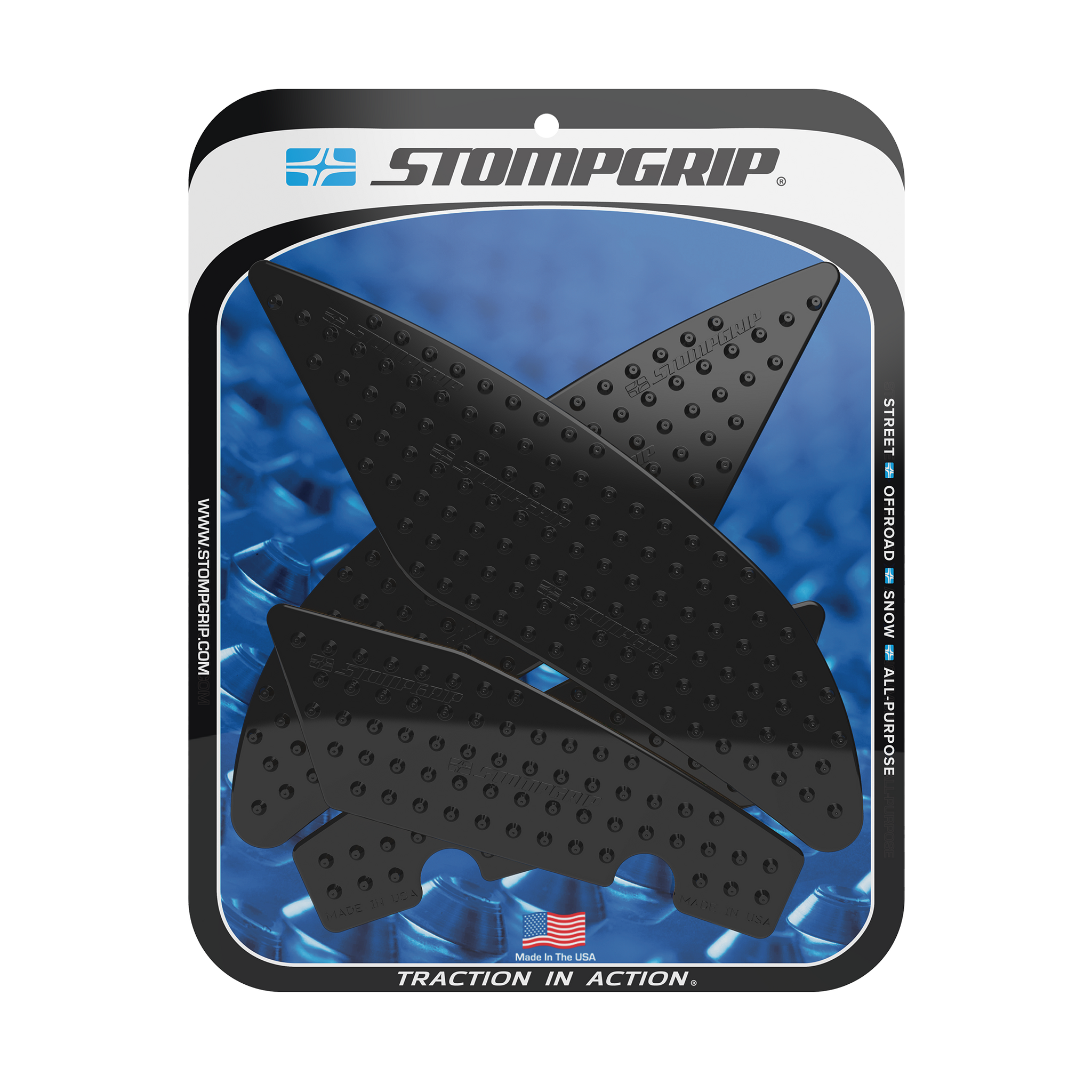 Stompgrip - Yamaha YZF-R6 17-25 Tank Grips (0145) Stompgrip - Yamaha YZF-R6 17-25 Tank Grips (0145)
