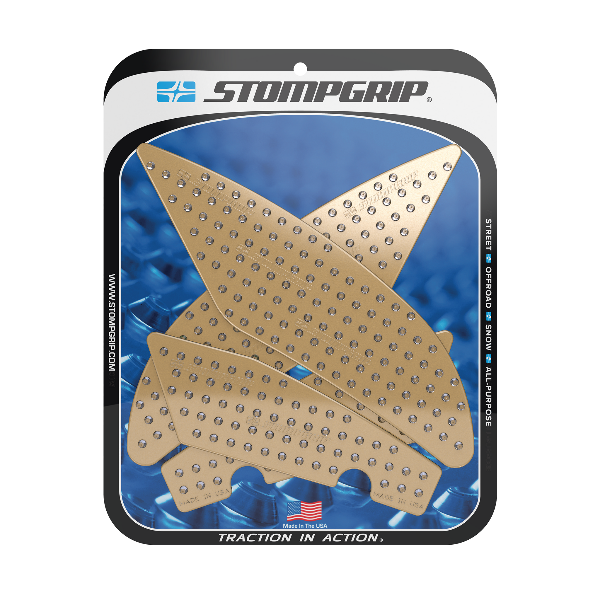 Stompgrip - Yamaha YZF-R6 17-25 Tank Grips (0145) Stompgrip - Yamaha YZF-R6 17-25 Tank Grips (0145)