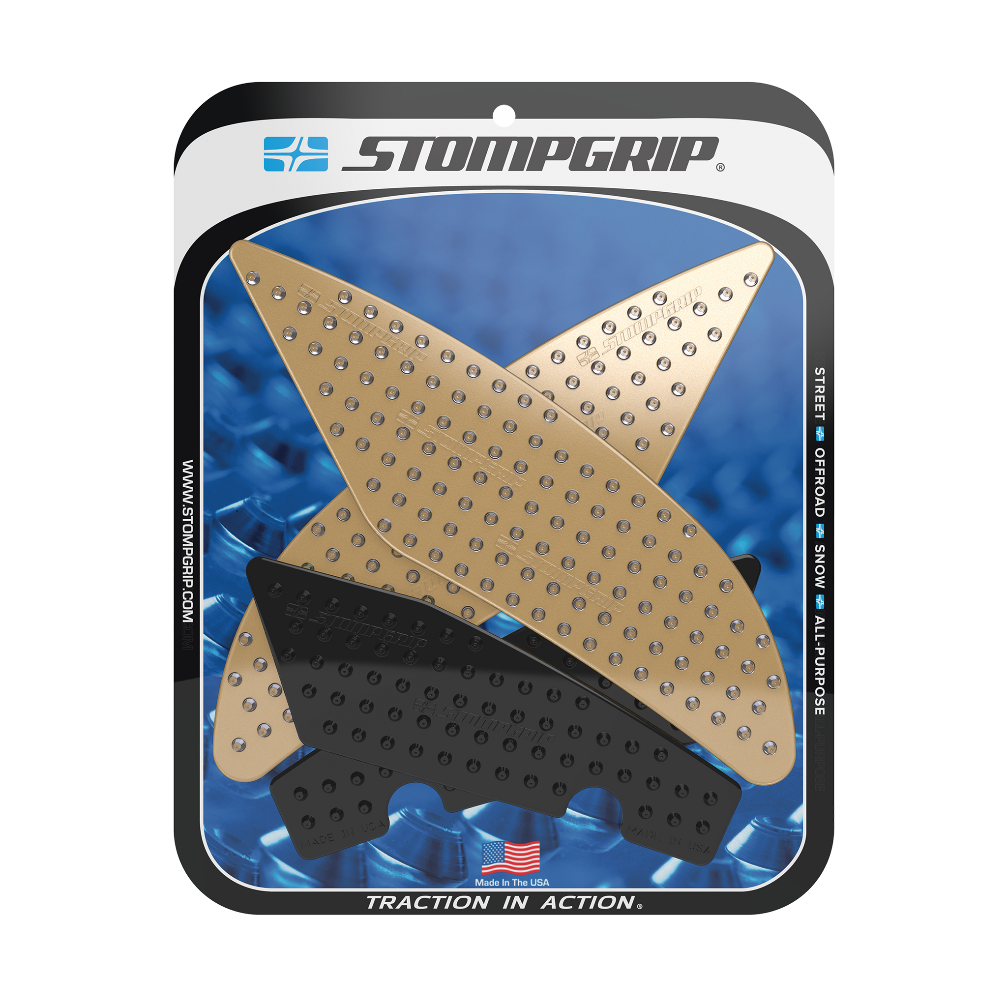 Stompgrip - Yamaha YZF-R6 17-25 Tank Grips (0145) Stompgrip - Yamaha YZF-R6 17-25 Tank Grips (0145)