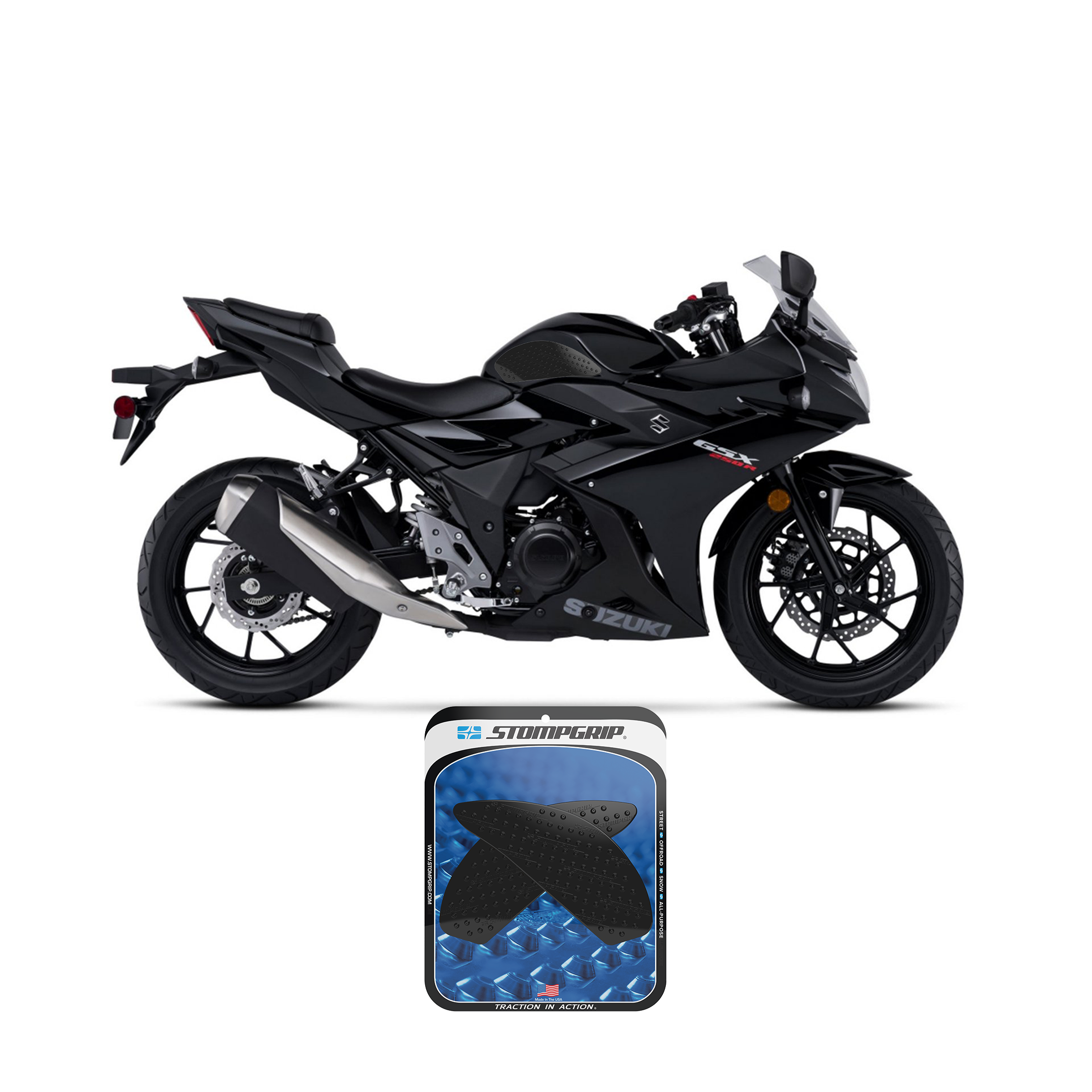 Stompgrip - Suzuki GSX-250R 18-25 Tank Grips (0152)