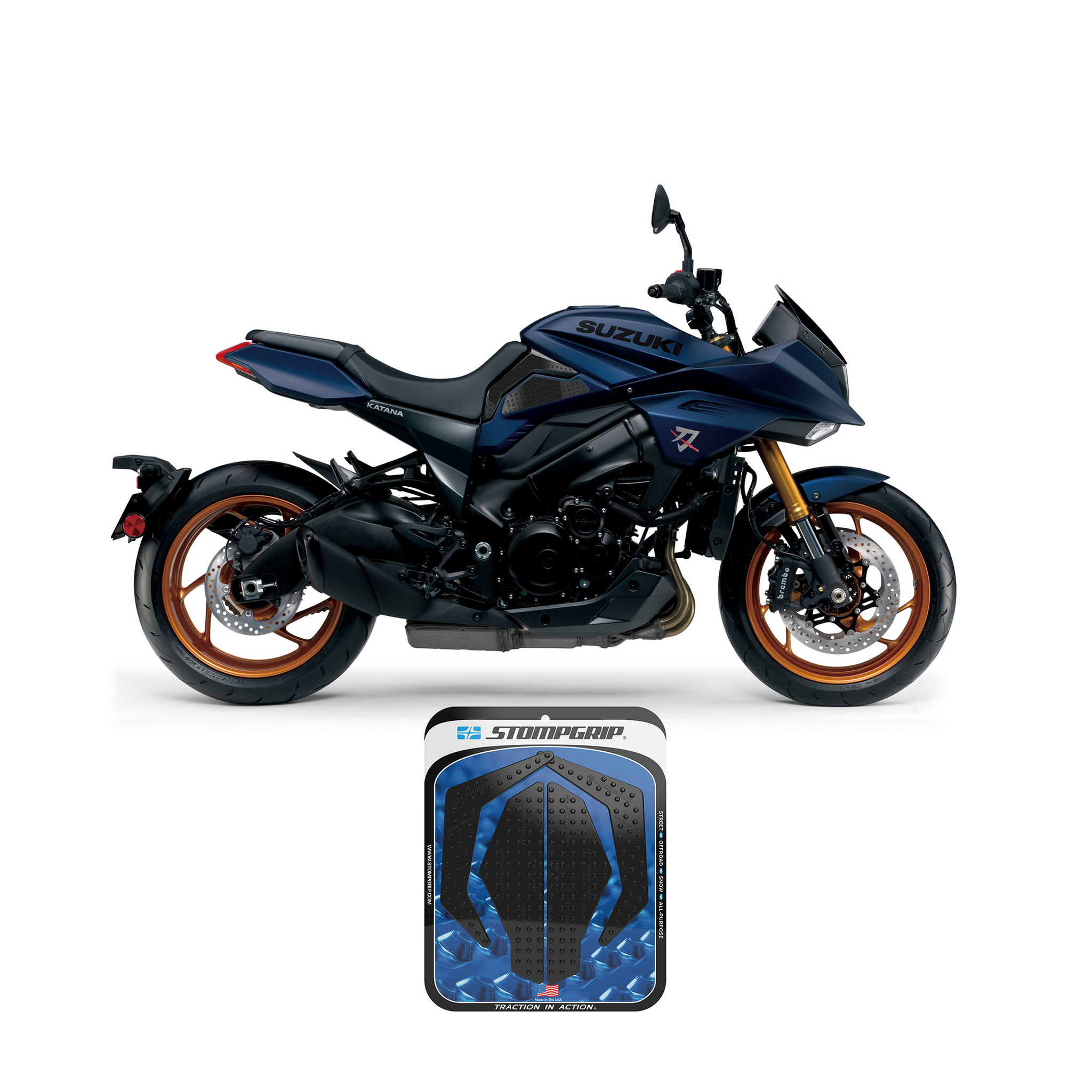 Stompgrip - Suzuki Katana 20-26 Tank Grips (0187) Stompgrip - Suzuki Katana 20-26 Tank Grips (0187)