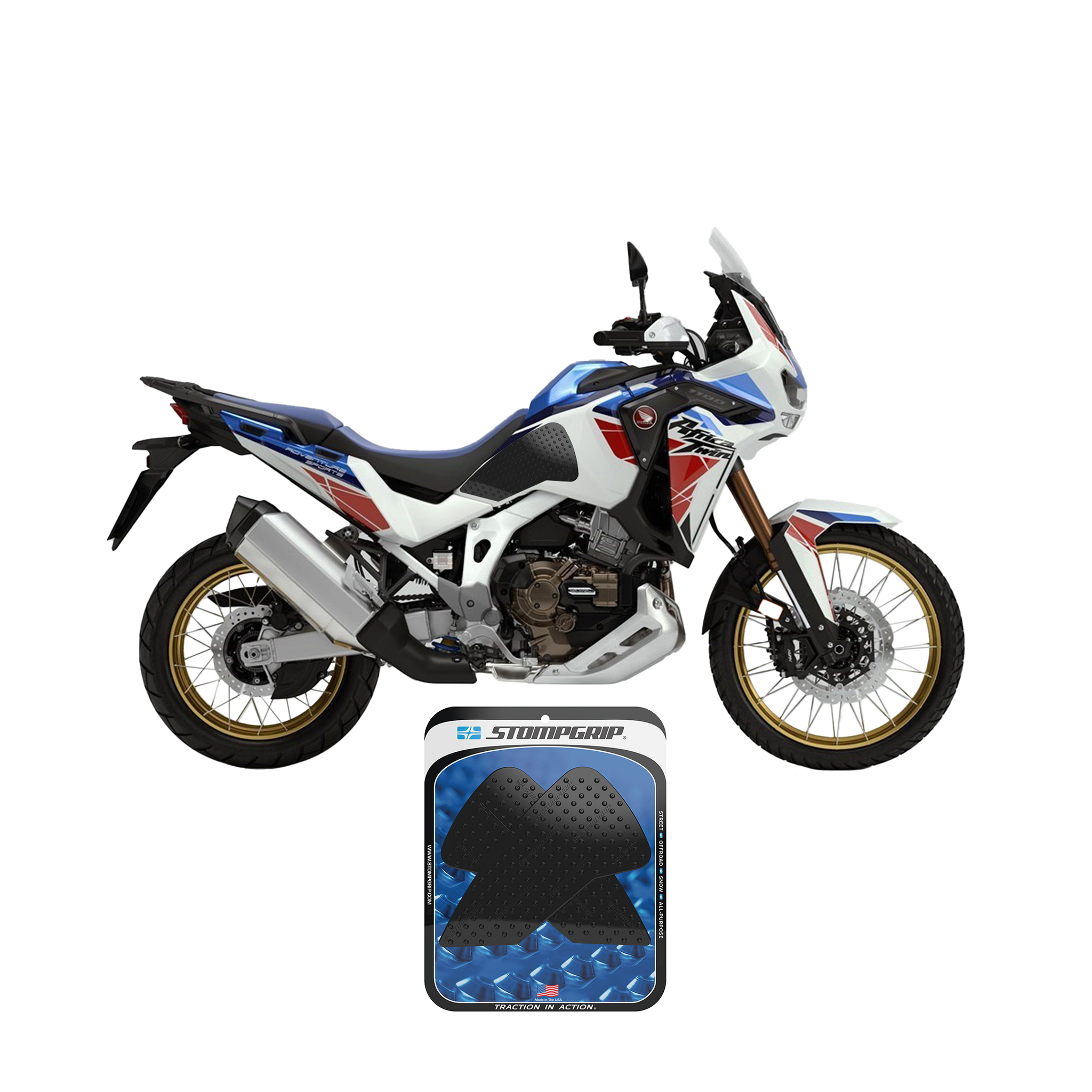Stompgrip - Honda Africa Twin Adventure Sports 21-25 Tank Grips (0189) Stompgrip - Honda Africa Twin Adventure Sports 21-25 Tank Grips (0189)