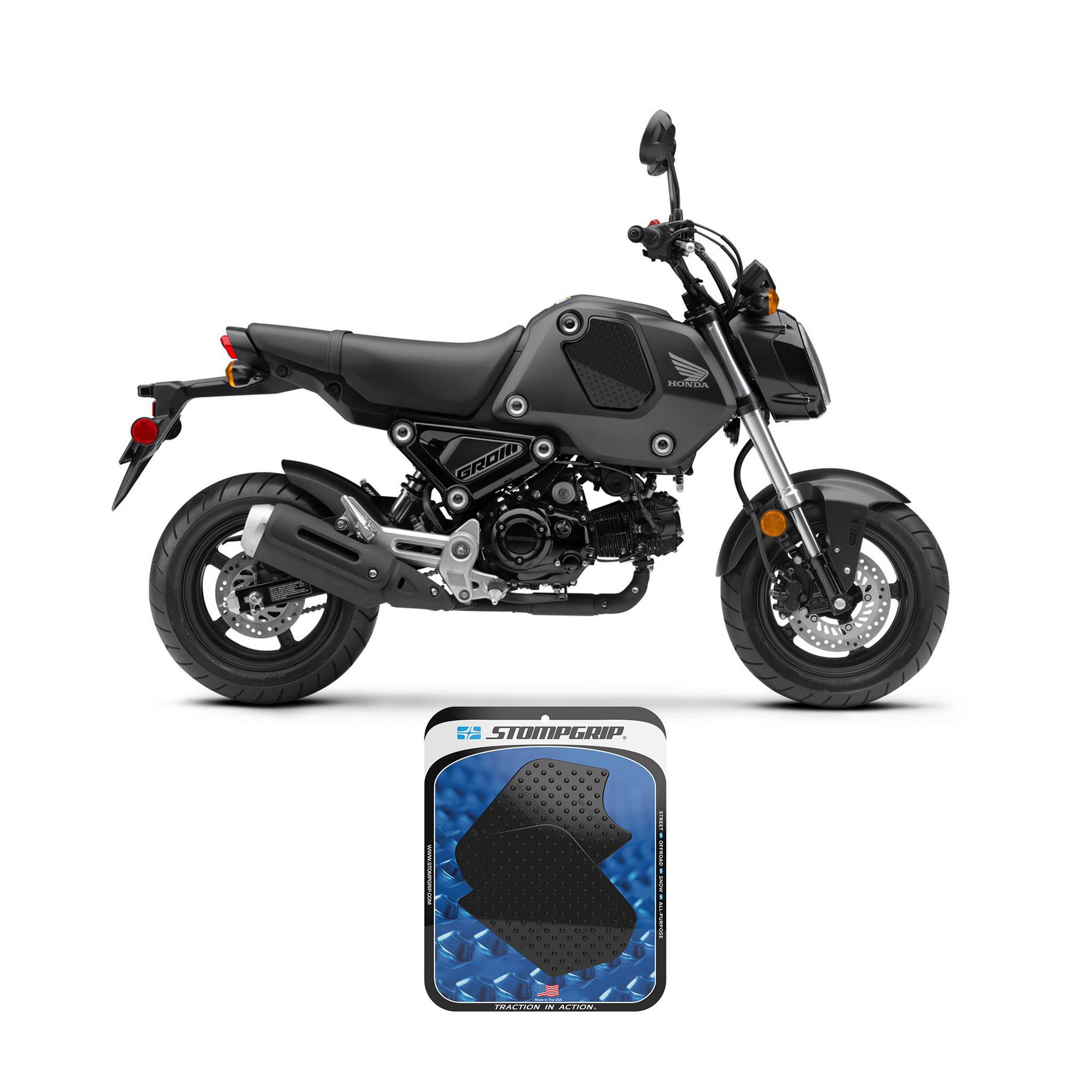 Stompgrip - Honda Grom 21-24 Tank Grips (0191) Stompgrip - Honda Grom 21-24 Tank Grips (0191)