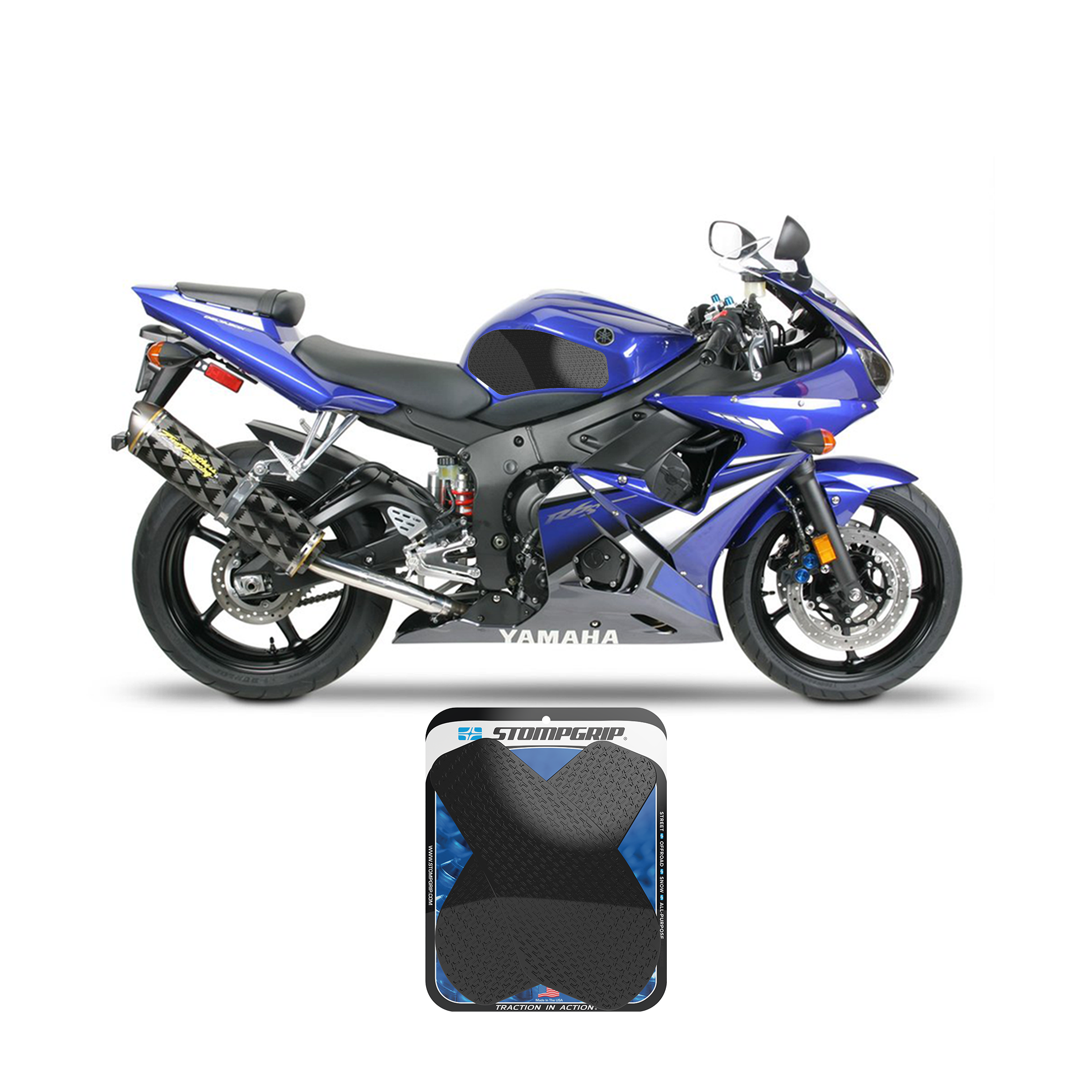 Stompgrip - Yamaha YZF-R6 03-05 Tank Grips (0004)