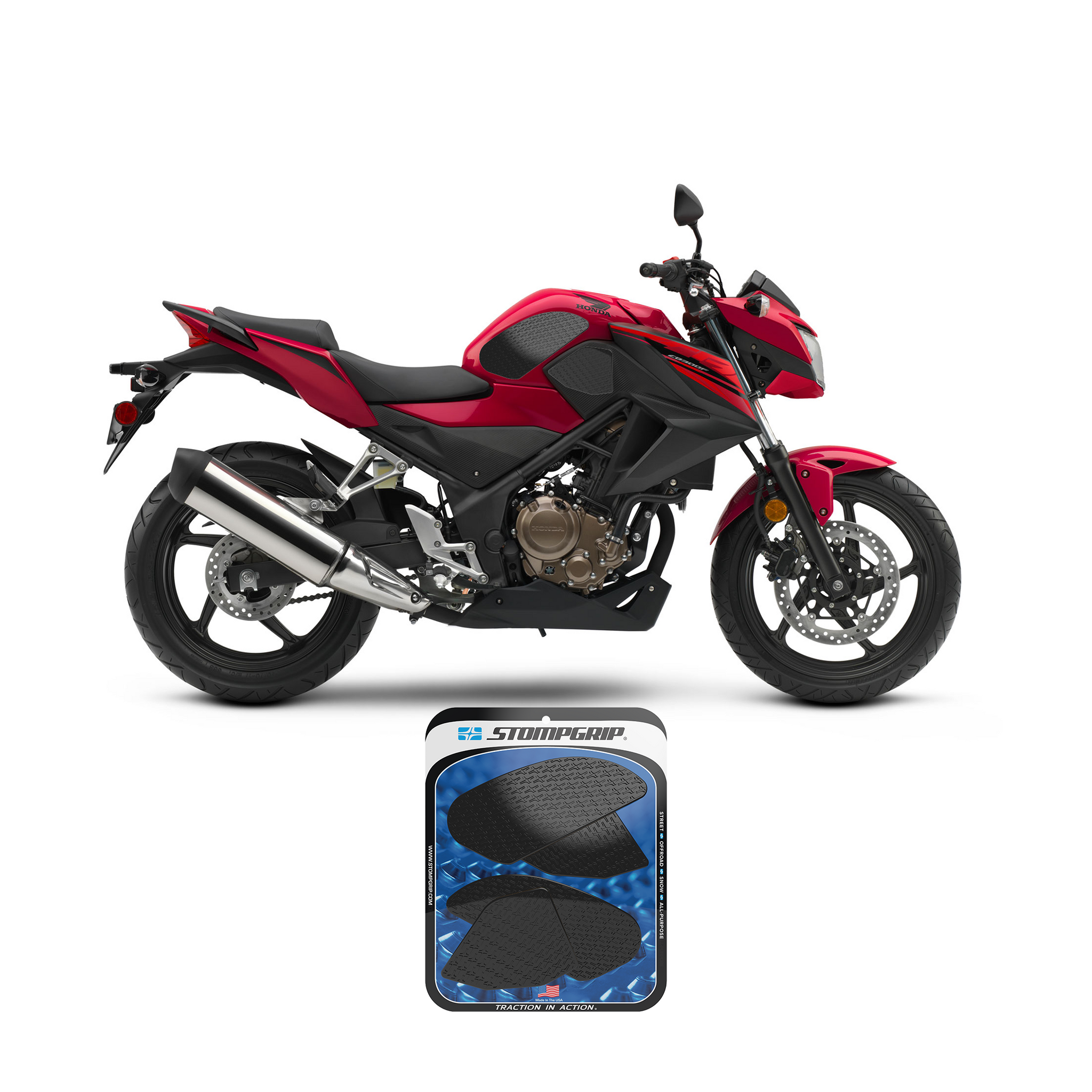 Stompgrip - Honda CB250F / CB300F 15-18 Tank Grips (0096) Stompgrip - Honda CB250F / CB300F 15-18 Tank Grips (0096)