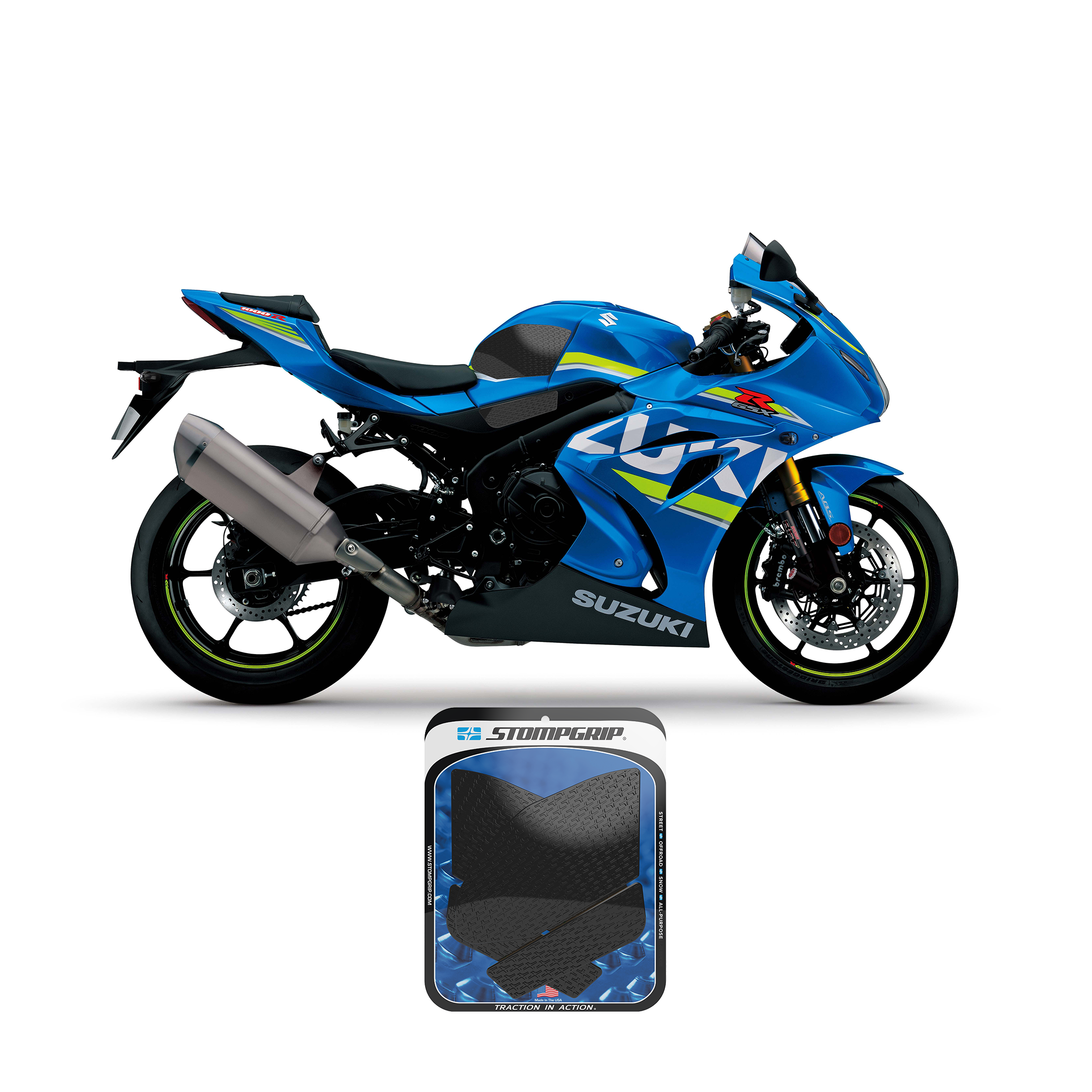 Stompgrip - Suzuki GSX-R1000 17-25 Tank Grips (0143)