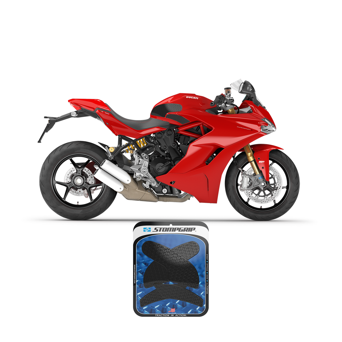 Stompgrip - Ducati Supersport 950 17-25 Tank Grips (0146)