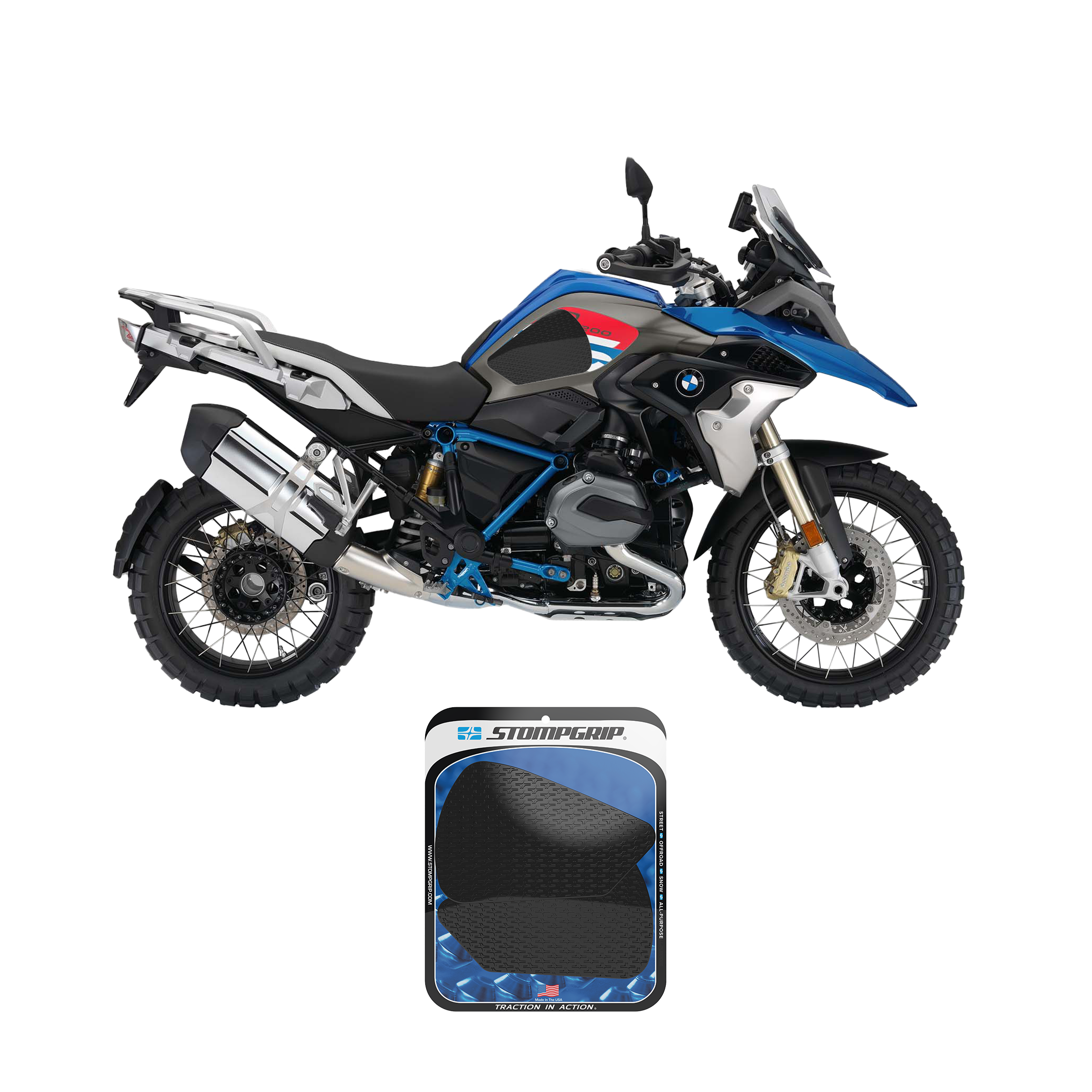 Stompgrip - BMW R 1200 GS / R 1250 GS 17-24 Tank Grips (0153)