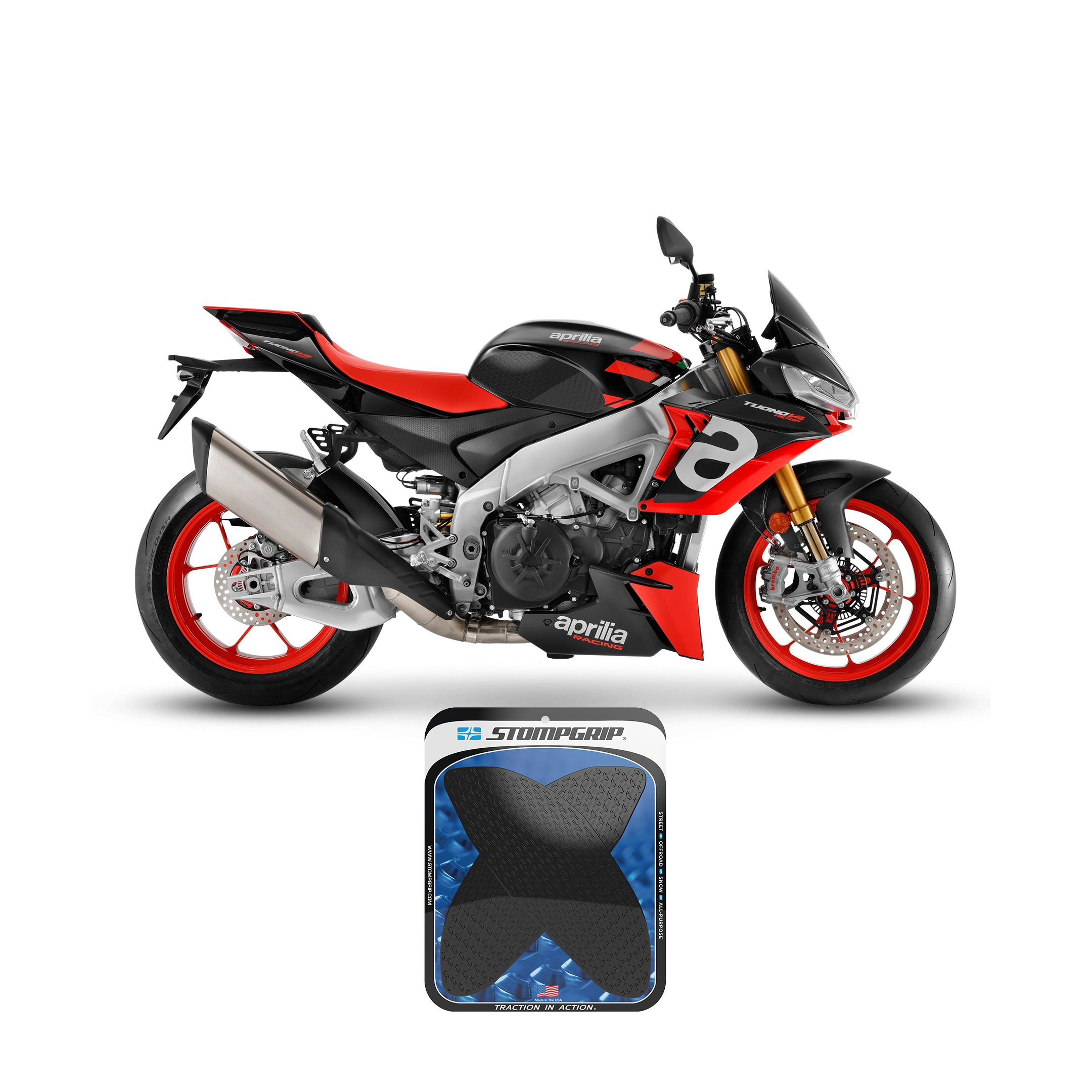 Stompgrip - Aprilia RSV4 / Tuono V4 21-25 Tank Grips (0180)