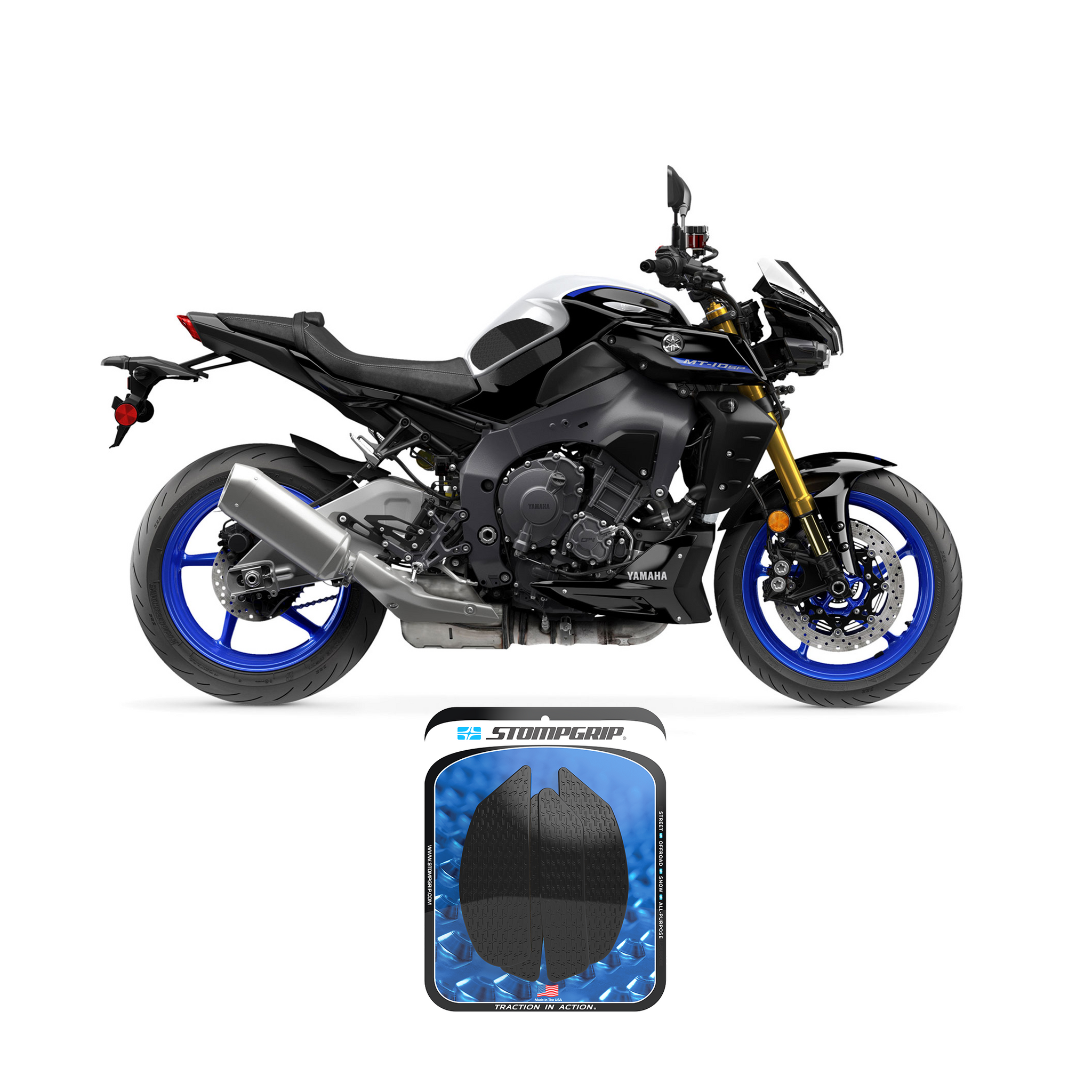 Stompgrip - Yamaha MT-10 22-25 Tank Grips (0203) Stompgrip - Yamaha MT-10 22-25 Tank Grips (0203)