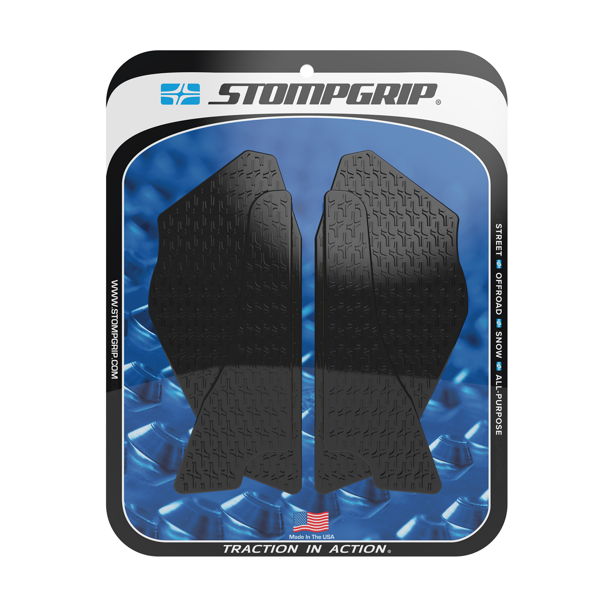 Kit Adesivi Gomma Per Serbatoio DUCATI Multistrada V4S 2021 - Protezione E Grip Laterale, 3 Pezzi, Nero