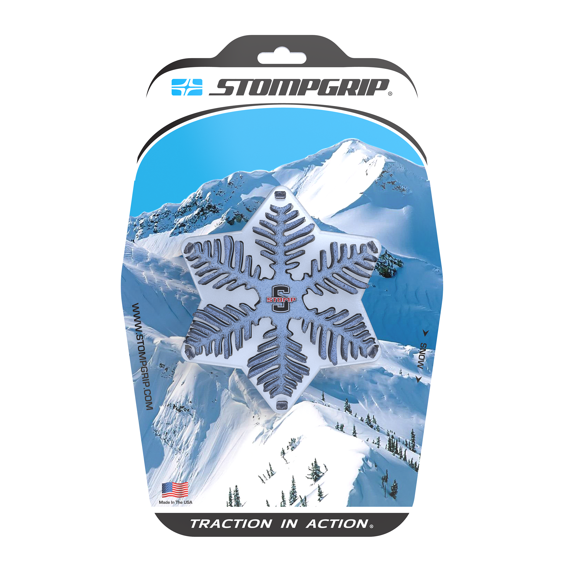 3D Clear Snowflake Snowboarding Stomp Pad PVC Anti-Slip Stomp Pad for  Providing Extra Grip on