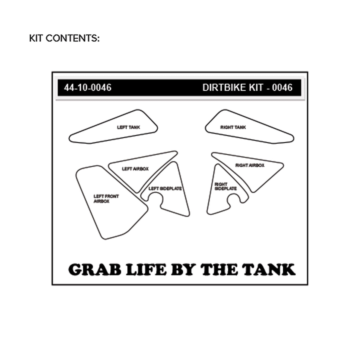 KTM 65 SX 02-08 Dirt Bike 3D Griptape Kit (0046)