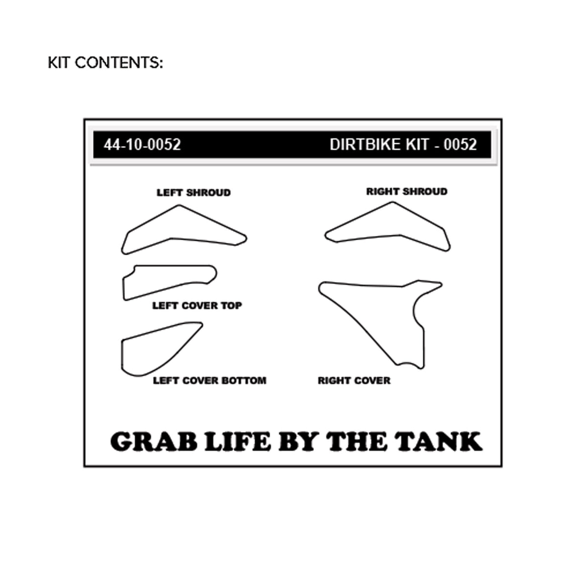 KTM 85 SX 13-17 Dirt Bike 3D Griptape Kit (0052)