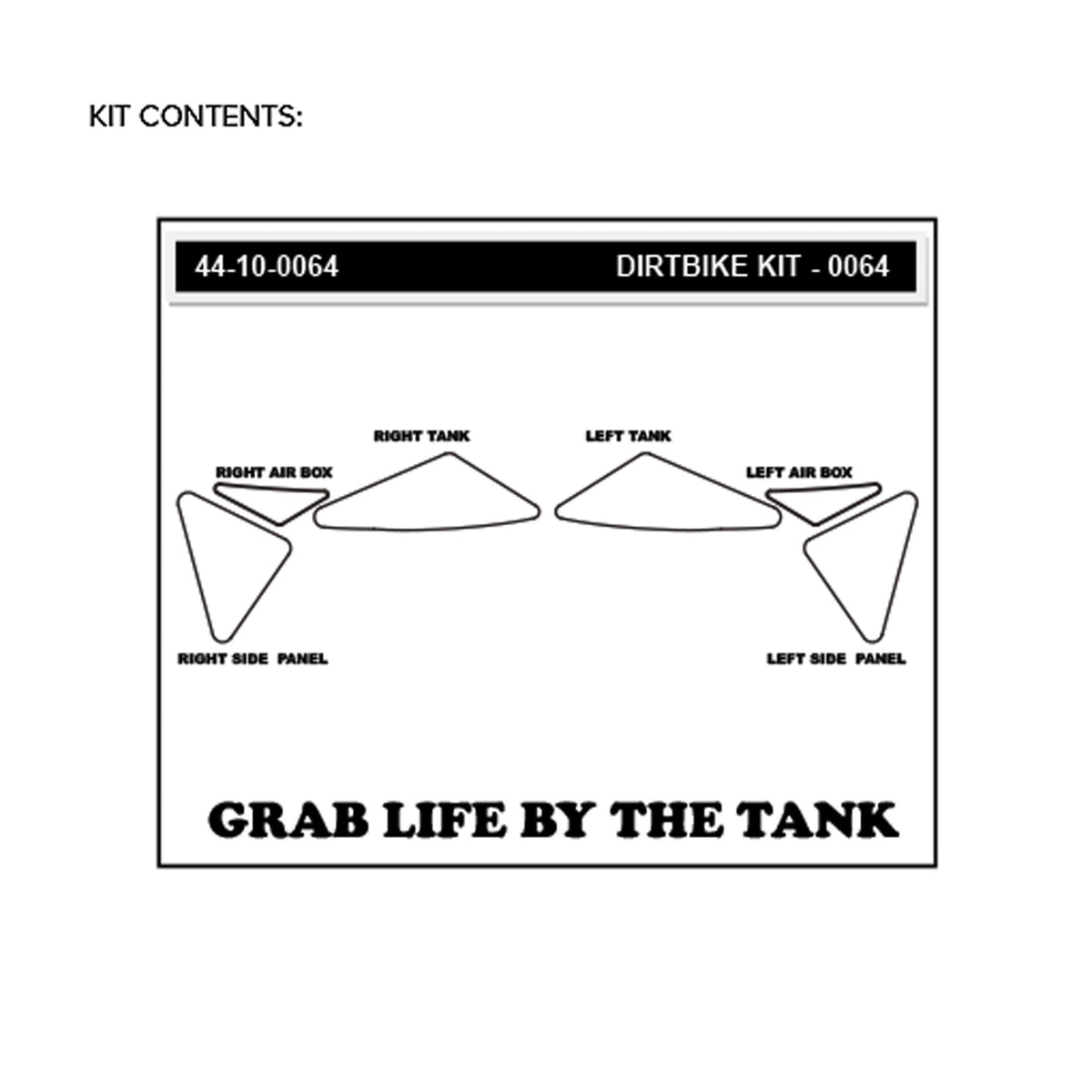 KTM 50 SX/Mini 16-23 Dirt Bike 3D Griptape Kit (0064)