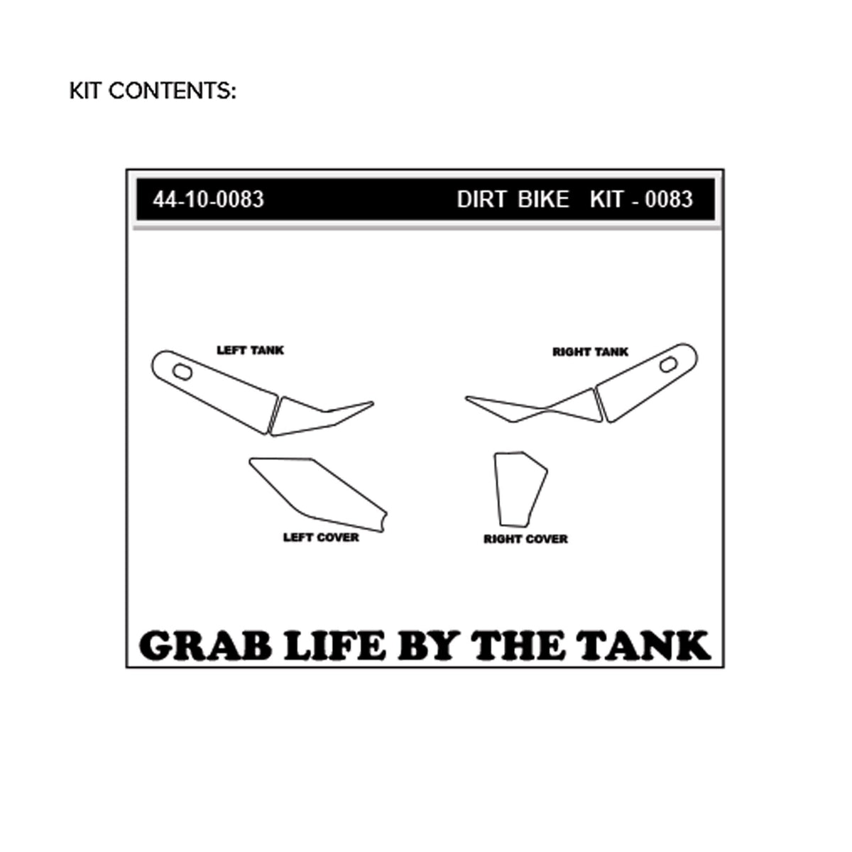 Kawasaki KX 450/SR/X/XC 19-23 Dirt Bike 3D Griptape Kit (0083-1)