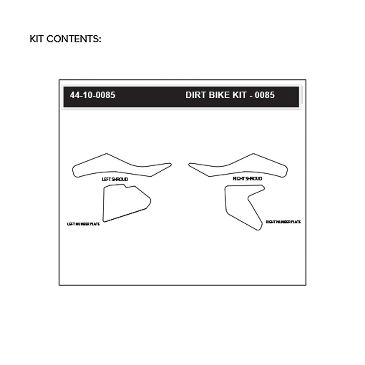 KTM 85 SX 18-24 Dirt Bike 3D Griptape Kit (0085)