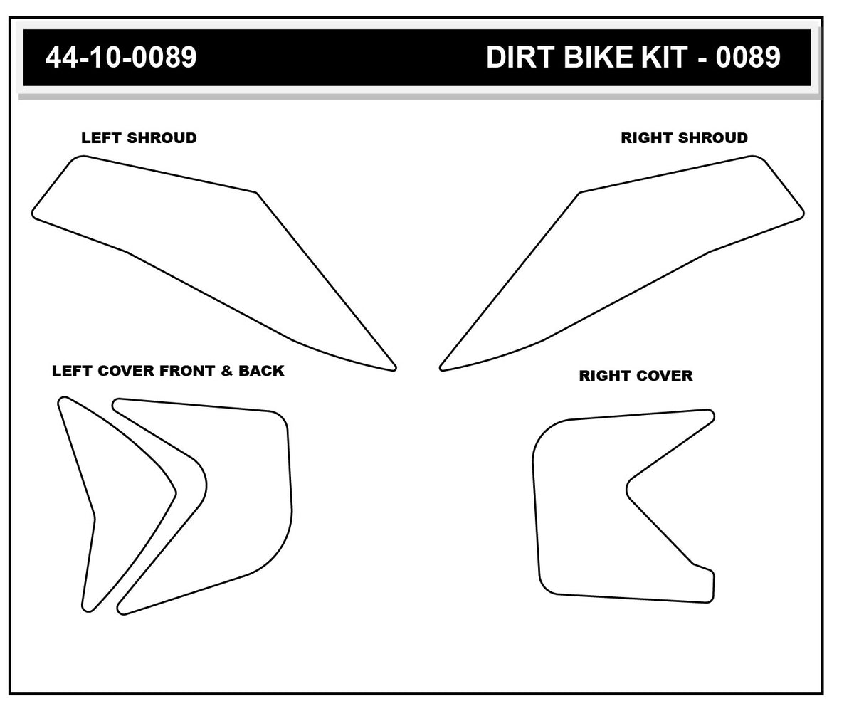 KTM 250/350/450 SX-F 23-24 Dirt Bike 3D Griptape Kit (0089-1)