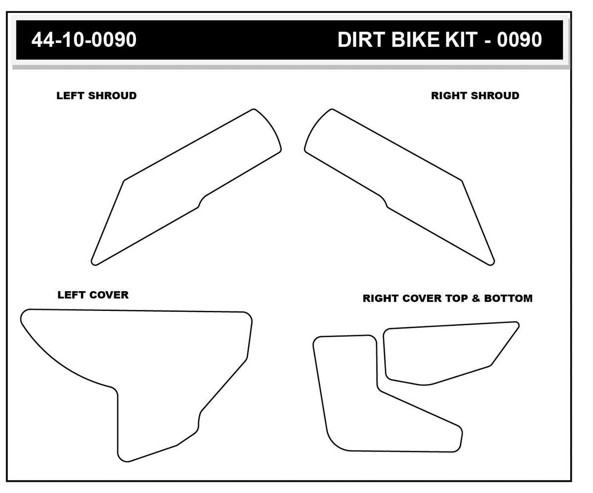 Husqvarna TX 300 23-24 Dirt Bike 3D Griptape Kit (0090-5)