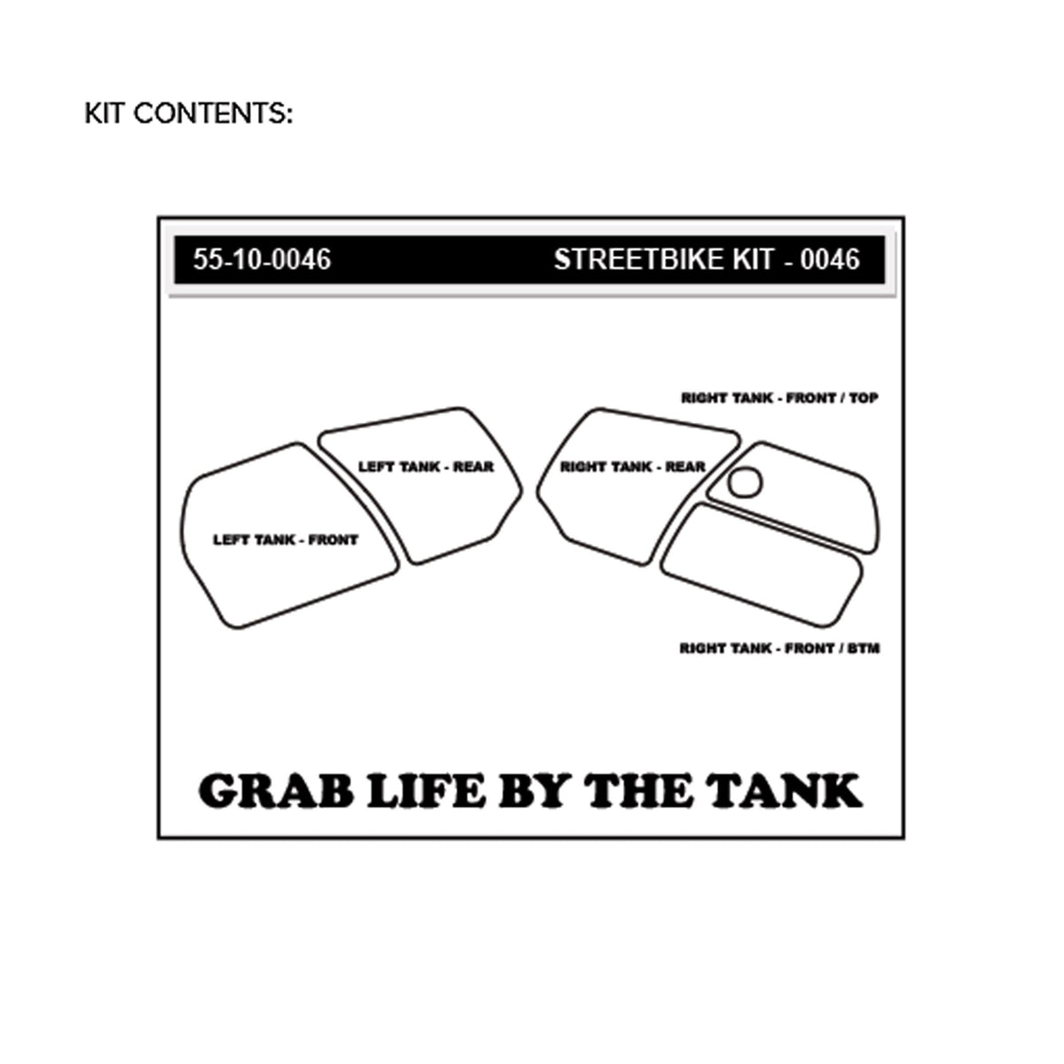 Kawasaki 1400GTR ABS 10-16 Tank Grips (0046)