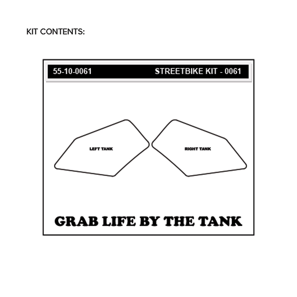 KTM 690 Duke 12-18 Tank Grips (0061)