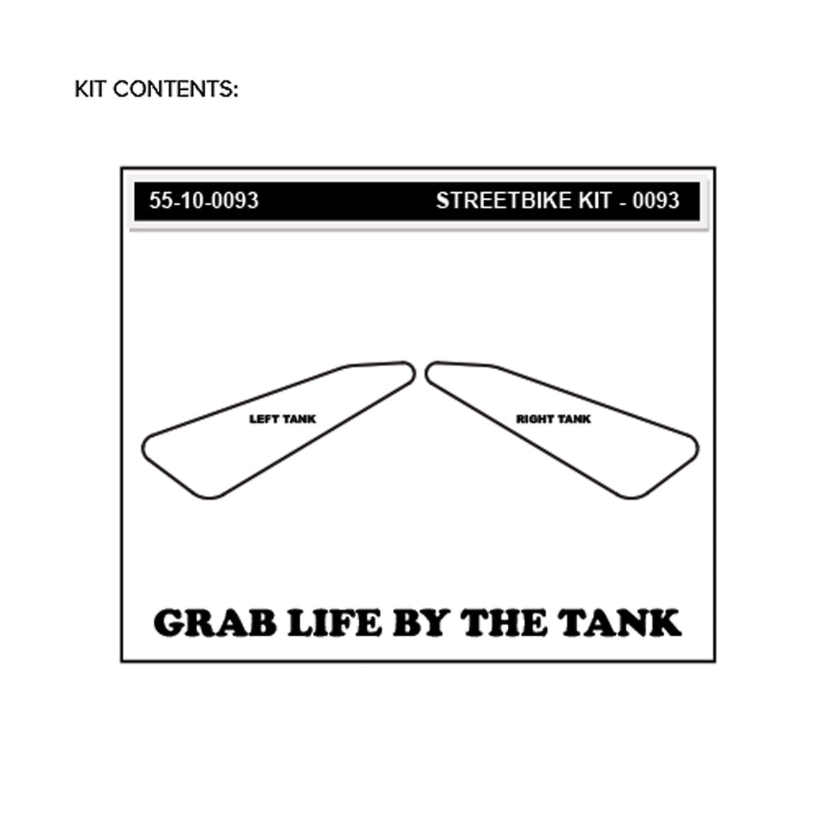 KTM 640 Duke/Enduro/Supermoto 00-07 Tank Grips (0093-2)