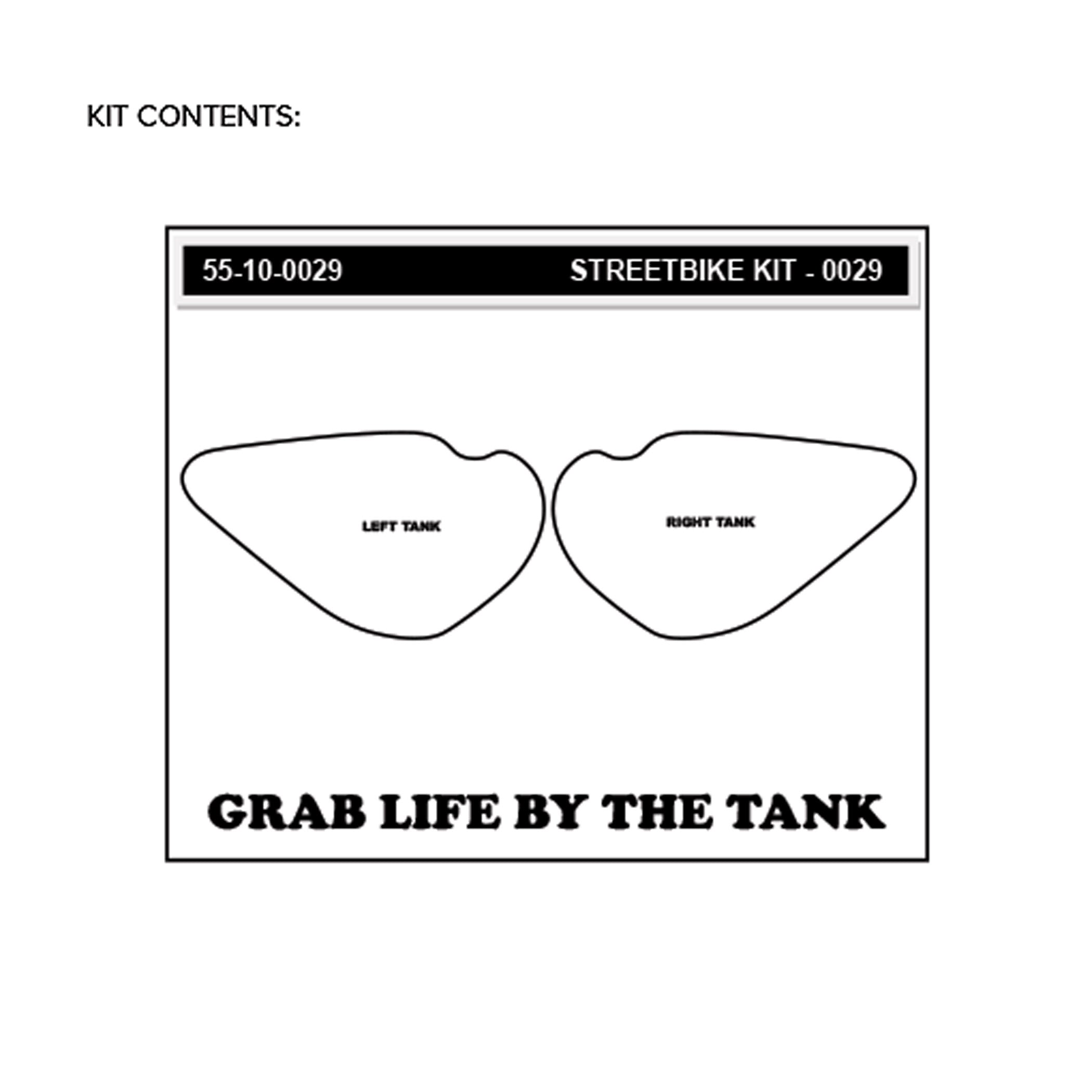 Stompgrip - Kawasaki Ninja ZX-6R 636/ZX-RR 600 03-04 Tank Grips (0029)